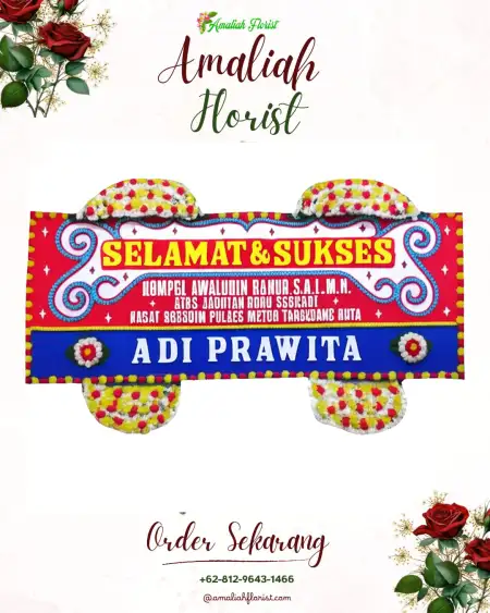 Papan Bunga Ucapan Selamat Genukharjo